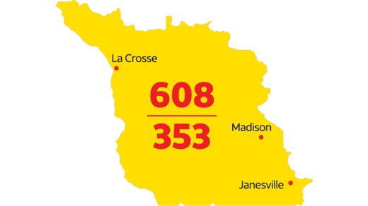 New Wisconsin area code coming in September