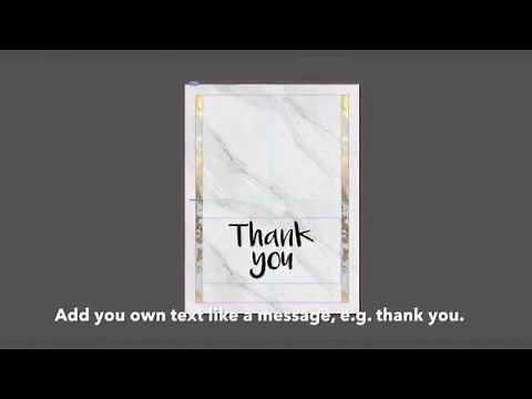 How to make your own greeting card: Thank you card in InDesign|How to graphics