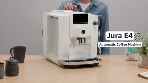 Jura E4 Piano White Automatic Coffee Machine