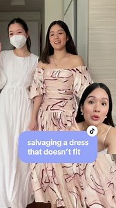 Transforming a Tight Dress into a Beautiful Drop Waist Skirt