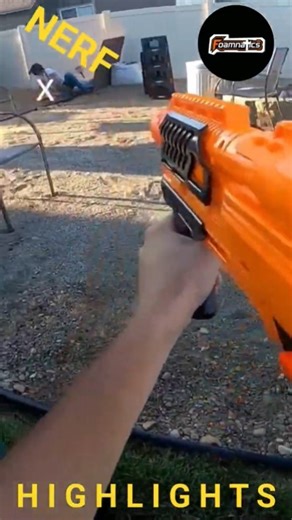 2V2 OUTDOOR NERF BATTLE 💥🎯 | Backyard Battles | #shorts