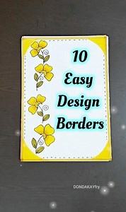 Quick and easy project work design borders|Project border designs|Simple project work design borders