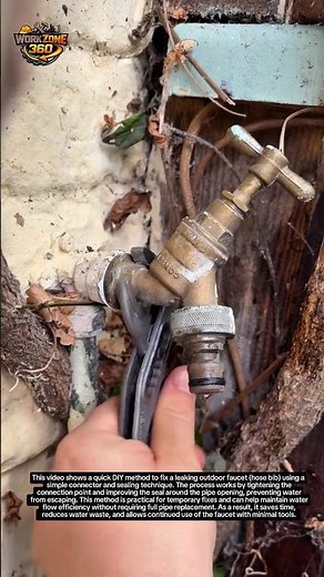 Smart Outdoor Faucet Repair Hack – Fix Leaking Hose Bib in Seconds!