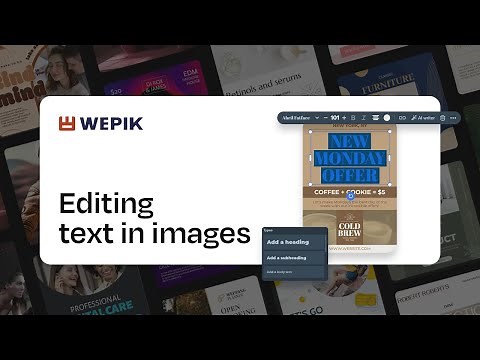 How to Add and Edit Text in Images with Wepik