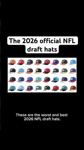 The official 2026 NFL draft hats