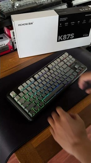 MCHOSE K87S Wireless + Bluetooth RGB Gaming Keyboard (Mountaint Gradient) #gamingaccessory