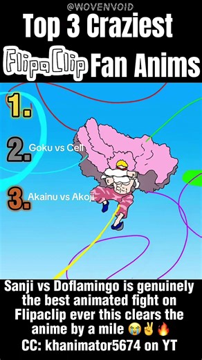 Top 3 Flipaclip anime animations I’ve seen… these creators are actually insane 💀🔥 #anime #dbz #op