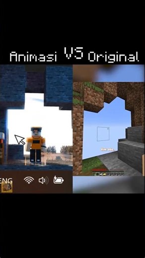[Animasi VS Original] Goa Mariadi Tembus Ke SKY BLOCK #Animasi #Minecraft #Indonesia