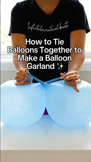 How to Tie Balloons Together for a Garland | Balloon Arch Tip for Beginners ✨