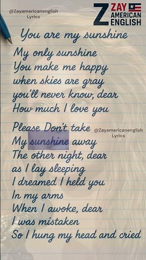 L et's sing Christina Perri - You Are My Sunshine - Lyrics #lyricsvideo #sleepmusic #christinaperri