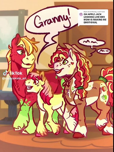 Applejack Family Redesign: MLP Animation Fanart
