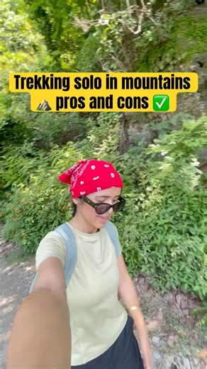 Solo trekking is good for your mental health, unless you feel empty within! #hiking #trekking