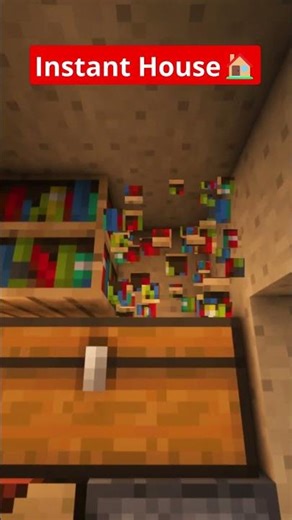 Minecraft Instant House🏠 #shorts