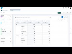 CRM Analytics Pivot Table with Subtotals for Columns and Rows