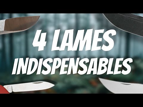 4 couteaux indispensables en EDC ( couteau de poche, lame fixe, traditionnel et utilitaire )