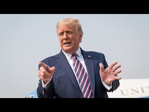 Donald Trump blames wildfires on 'explosive trees' and promises 'it'll get cooler'