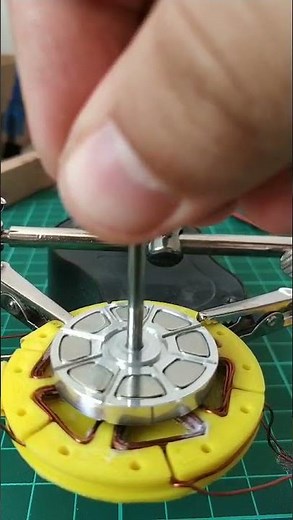 3D printed axial flux bldc motor, half / open motor balance test 60,000+ RPM #TURKISH ENGINEERING