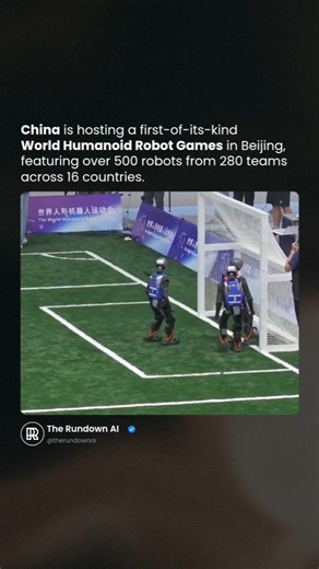 China is currently hosting the inaugural World Humanoid Robot Games in Beijing from Aug 15–17. The event includes competitions in soccer, boxing, running, table tennis, and other sports—alongside entertainment performances like hip-hop, martial arts, music, and fashion shows. Organized to spotlight AI-powered robotics, the games also feature practical challenges such as medicine sorting, material handling, and cleaning, aimed at advancing embodied intelligence research. Source: Reuters Video sou