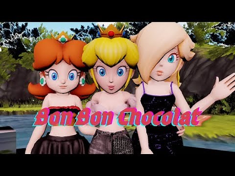 💖【MMD】Princess Peach, Daisy and Rosalina dance to - Bon Bon Chocolat 💖