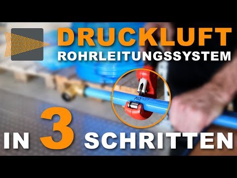 CLICK IT! Rohrleitung in 3 Schritten mit AIRnet Rohrleitungssystem | DF Druckluft Fachhandel