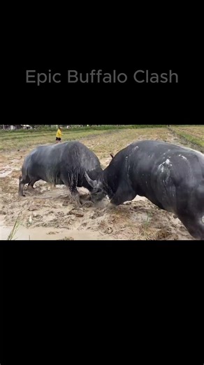 A terrifying battle between two buffaloes part 8 #usa #fyp #foryou #trending #shorts #viral #bull