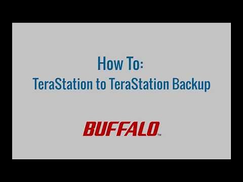 How To: Set Up TeraStation to TeraStation Backup