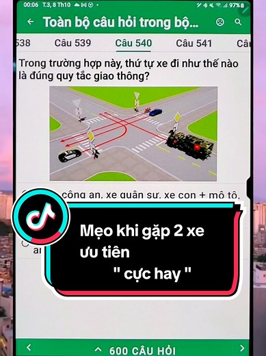 Mẹo học 600 câu lý thuyết lái xe B1-B2-C-D-E-F