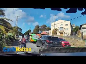 Rodney Bay to Castries Market by Bus | St. Lucia Driving Tour 4K