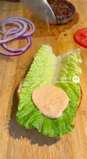 Splink makes a burger