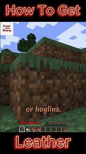 How To Get Leather #minecraft #shorts