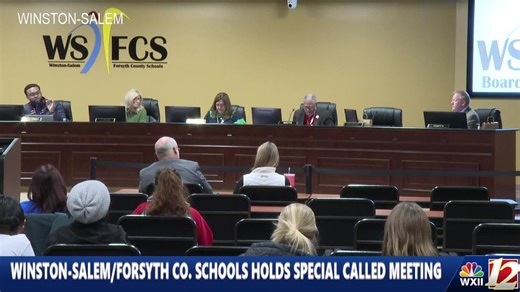 HAPPENING NOW: WS/FCS holds special called meeting on school calendar. Watch live here. More details at: https://www.wxii12.com/ | WXII 12 NEWS