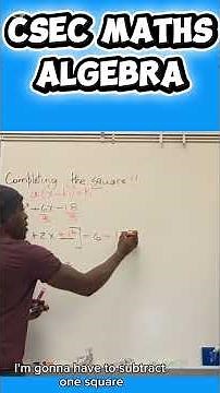 csec maths algebra: completing the square #maths #basicproblems #csecmaths #cxcmaths #algebra