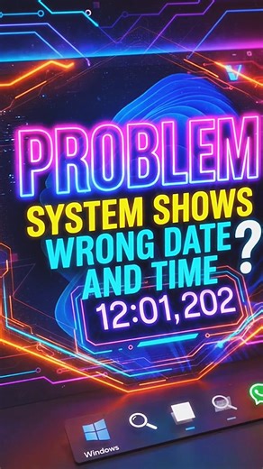 Date & Time Problem in PC?😳Fix in 30 Sec⚠️CMOS Battery Solution