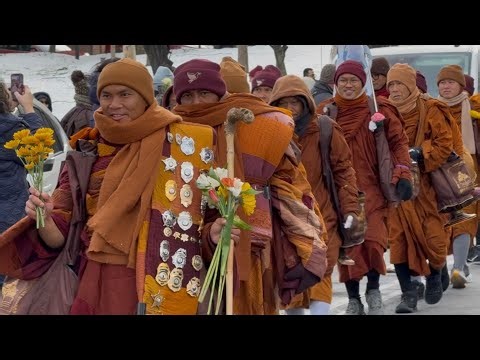 Venerable Monks Walk For Peace With Gift of Hope For Troubled Nation