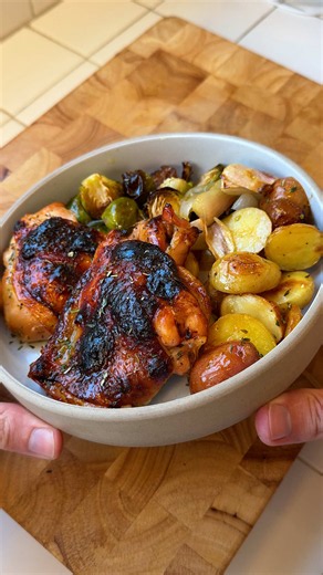 Easy Sheet Pan Honey Citrus Glazed Chicken & Potatoes Recipe