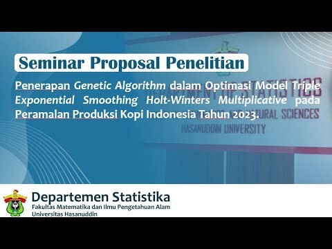 Genetic Algorithm dalam Optimasi Model Triple Exponential Smoothing Holt-Winters Multiplicative