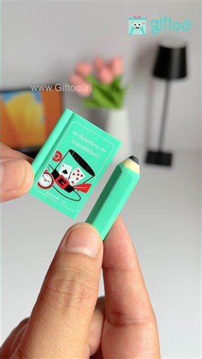 Cute Mini Book Eraser 📘✨ #StationeryHaul #Giftoo