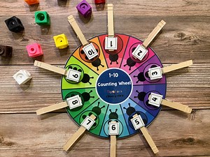 Counting Wheel, Math Activity for Preschool, Lady Bugs, Numbers 1-10, Math Games for Kids, Fine Motor Skills, Learning and School - Etsy