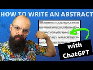 How to Write an Abstract that's CLEAR and POWERFUL using ChatGPT