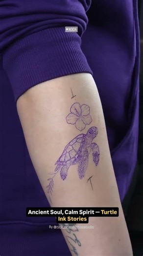 Custom Turtle Tattoo Design 🔥 | Leading Tattoo Studio in Noida