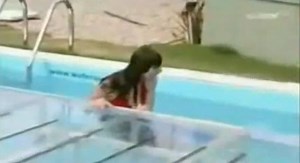 Misc Clip Of The Week: Model Falls Off Catwalk Into Pool!