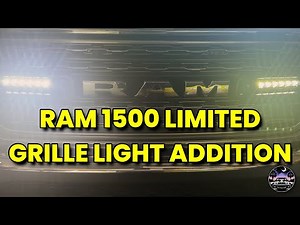 2020-2025 RAM 1500 LED Grille Light Install (Rough Country dual black series 6”)