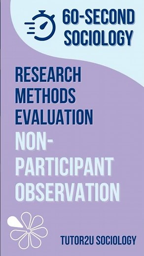 Non-Participant Observation | Research Methods Evaluation | AQA A-Level Sociology