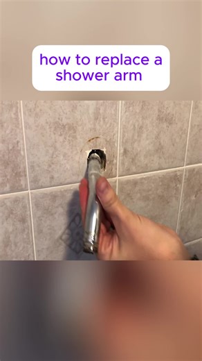 how to replace a shower arm#tip #diyproject #easy #plumbing
