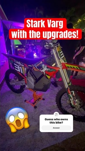 Fastest electric dirt bike! Custom Stark Varg looks insane! #surron #ebike #dirtbike #automobile