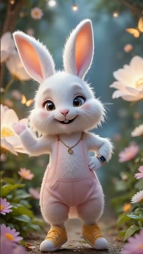 Adorable Bunny Dance in Glamorous Costume🐰💖#bunny #rabbit #shortsfeed #cutebunny #mybunny#cuterabbit