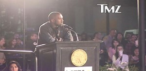 Kanye West Gives Speech At LA Trade Technical College