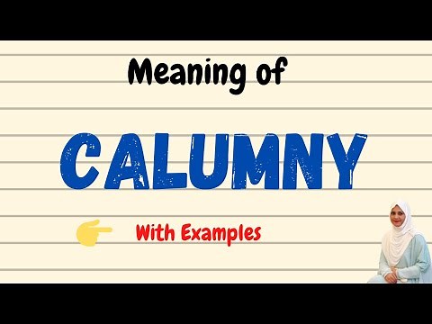 Daily vocabulary | Calumny Meaning | Vocabgram