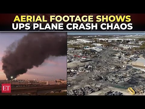14 Dead in UPS flight 2976 crash over Louisville: Dramatic aerial video captures wreckage and chaos