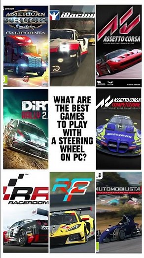 What are the top PC games for enjoying with a steering wheel?